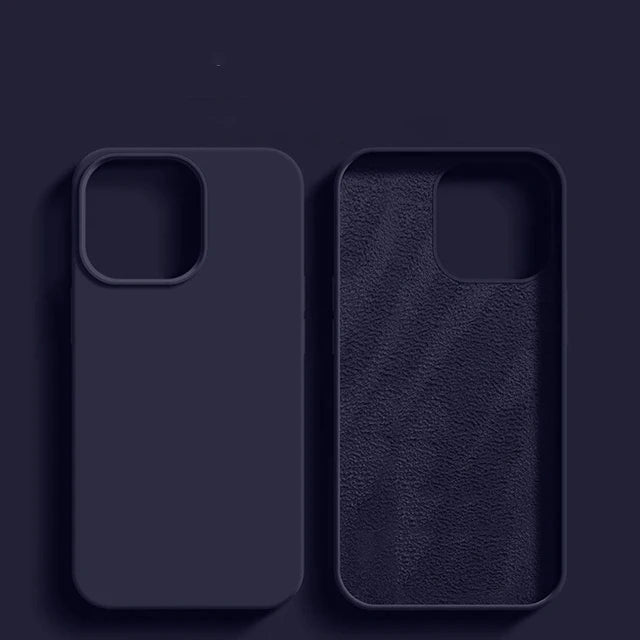 Original Liquid Silicone Case For iPhone 13 12 11 14 15 16 Pro Max Plus Official Case Bumper Protective Cover Phone Accessories