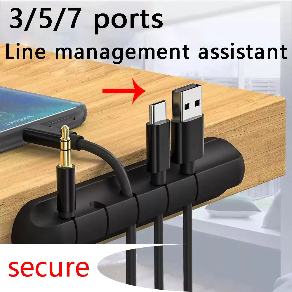 Adhesive Cable Holder Clips Cord Management Wire Organizer for Desktop USB Charging Cable Nightstand Power Cord Mouse Cable