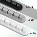 Adhesive Cable Holder Clips Cord Management Wire Organizer for Desktop USB Charging Cable Nightstand Power Cord Mouse Cable