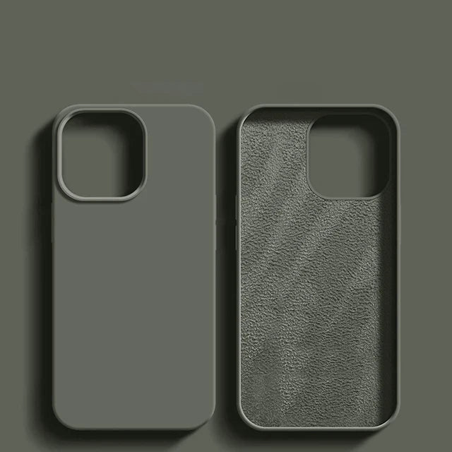 Original Liquid Silicone Case For iPhone 13 12 11 14 15 16 Pro Max Plus Official Case Bumper Protective Cover Phone Accessories