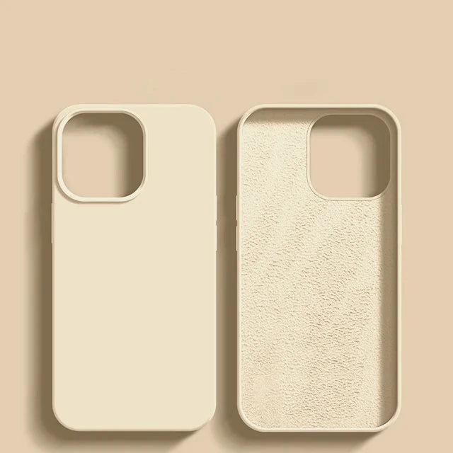 Original Liquid Silicone Case For iPhone 13 12 11 14 15 16 Pro Max Plus Official Case Bumper Protective Cover Phone Accessories